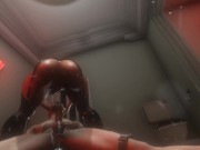 Citor3 3D SFM VR Sex Game  Huge tits latex mistress electro stimulation precum riding and milking 13/16