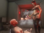 Citor3 3D SFM VR Sex Game  Huge tits latex mistress electro stimulation precum riding and milking 2/16