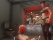 Citor3 3D SFM VR Sex Game  Huge tits latex mistress electro stimulation precum riding and milking 3/16