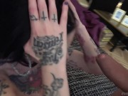 whore Megan Inky and her three big cocks 1/16