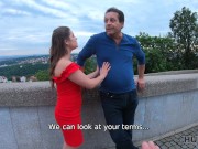 HUNT4K. Hunter with the camera offers money to poor male for sex with his hot step-daughter 6/16