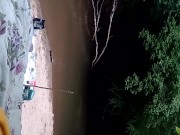 Cheating on husband. Public beach Deep Throat 13/16