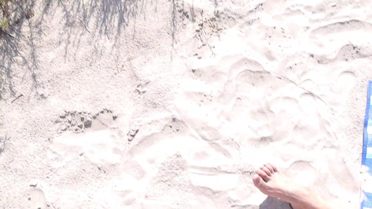 Risky Public Cumshot and Walk Naked on a Beach - Cum on Tits - RedTube