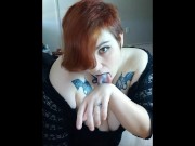 Chunky goth friend swallows your cum 16/16