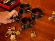 Dominatrix Mistress April - training lesson caning 13/16