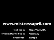 Dominatrix Mistress April - training lesson caning 16/16