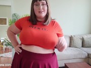busty BBW Velma humiliates me with femdom SPH & tit worship