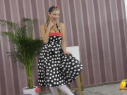 Katerina Hartlova in PinUp Style boobs pussy and feet play 2/16