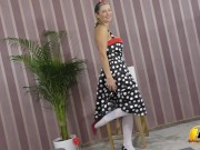 Katerina Hartlova in PinUp Style boobs pussy and feet play 3/16