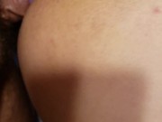 Raw doggystyle fuck with candy heart butt plug 💜 9/16