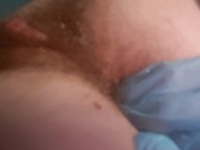 Tiny asshole is stretched with fingers and toys by naughty nurse  10/16