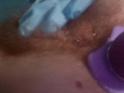 Tiny asshole is stretched with fingers and toys by naughty nurse  4/16