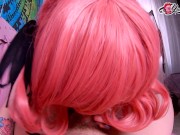 Pink hair in corset and stockings get fucked in all holes 12/16