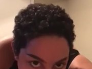 Pregnant Ebony Milf gives Mindblowing Head 7/16