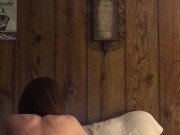 Mature Hot Wife riding young mans cock & soaking him 13/16