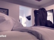 Riding the bull while her pussy get soaking wet  11/16