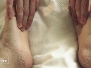 Footjob! He licked my foot and powerful cum 2 times - Mia Fire 4/16