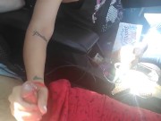 Bitch drives and strokes this dick till I blast cum 8/16