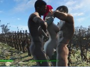 Two guys fuck a pregnant girl in a corn field | fallout 4 sex mod 11/16