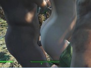 Two guys fuck a pregnant girl in a corn field | fallout 4 sex mod 16/16
