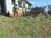 Two guys fuck a pregnant girl in a corn field | fallout 4 sex mod 4/16