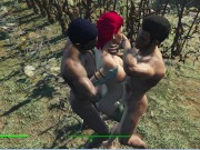 Two guys fuck a pregnant girl in a corn field | fallout 4 sex mod 5/16