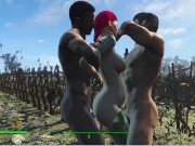 Two guys fuck a pregnant girl in a corn field | fallout 4 sex mod 9/16