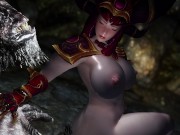 天际 巨魔操红龙女王阿莱克丝塔萨 12/16