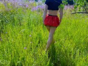 СВОДНЫЙ БРАТ ЧУТЬ НЕ КОНЧИЛ В МОЮ БРИТУЮ КИСКУ - POV НА ПРИРОДЕ ОТ PLAYSKITTY 4K 1/16