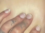 Getting fucked hard & fast by husbands tatted dick!