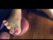 Asian mistress stomps balls hard 12/16