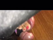 Asian mistress stomps balls hard 9/16