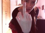 Nicoletta ti domina e ti insulta sei un povero segaiolo! - Dialogo in italiano 1/16