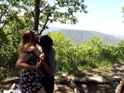 Публичный секс на горе, кунилингус + спермапоцелуй 3/16