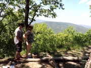 Публичный секс на горе, кунилингус + спермапоцелуй 8/16