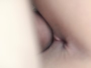 CLOSE UP TIGHT TEEN PUSSY POUNDED BY BWC, Cum Onto Ass. Teen Orgasm 4K 10/16