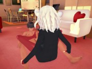 Helltaker - Lucifer footjob (3D Hentai) 4/16