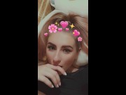 The neighbor unexpectedly came to visit and I fucked him while snapchat record story 10/16