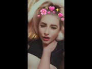 The neighbor unexpectedly came to visit and I fucked him while snapchat record story 11/16