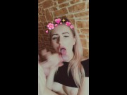 The neighbor unexpectedly came to visit and I fucked him while snapchat record story 12/16