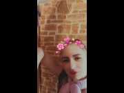 The neighbor unexpectedly came to visit and I fucked him while snapchat record story 3/16