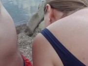 Blowjob to a guy on the public beach that I just met. I've cheated my boy ;) #ass_dasd 9/16