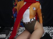 Attack on Titan Cosplay: Shingeki No Kyojin - Mikasa Ackerman Finger Herself For Eren Yeager - 進撃の巨人 3/16