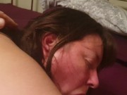 Bbw with butt plug sucks and fucks stranger  10/16