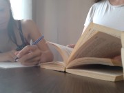 Russian literature tutor slid her hand into my underwear and bent me over instead of the lesson! 3/16