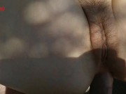 stepsister asked to fuck her in the ass on a wild beach. Public anal 12/16