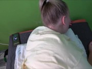 POV blowjob and fucking my 18yo step sister with big ass 16/16