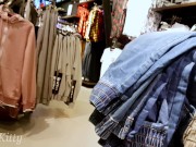 CUMSHOT IN MOUTH IN FITTING ROOM, ORAL CREAMPIE, EXTREME PUBLIC ВLOWJOB - PLAYSKITTY 4K 2/16