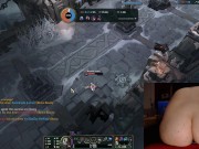 Stimulation in ass and pussy while playing League of Legends #14 Luna 11/16
