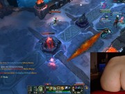 Stimulation in ass and pussy while playing League of Legends #14 Luna 12/16